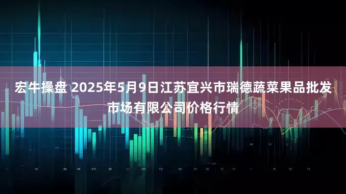 宏牛操盘 2025年5月9日江苏宜兴市瑞德蔬菜果品批发市场有限公司价格行情
