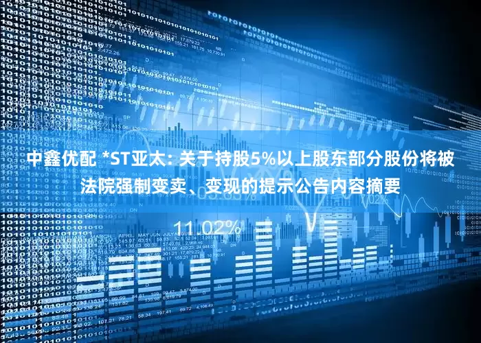 中鑫优配 *ST亚太: 关于持股5%以上股东部分股份将被法院强制变卖、变现的提示公告内容摘要