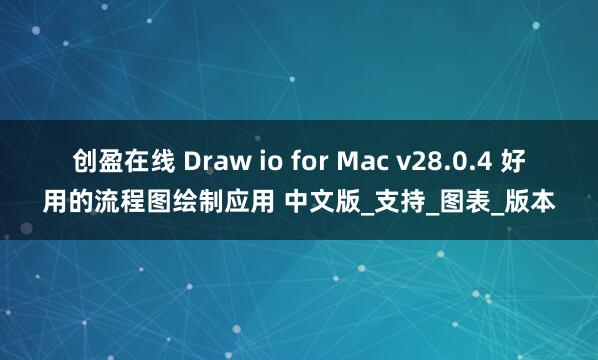 创盈在线 Draw io for Mac v28.0.4 好用的流程图绘制应用 中文版_支持_图表_版本