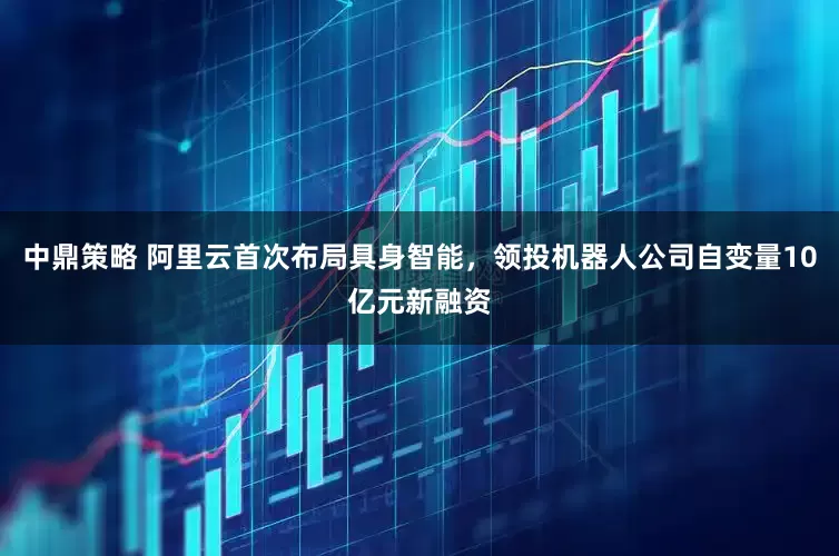 中鼎策略 阿里云首次布局具身智能，领投机器人公司自变量10亿元新融资